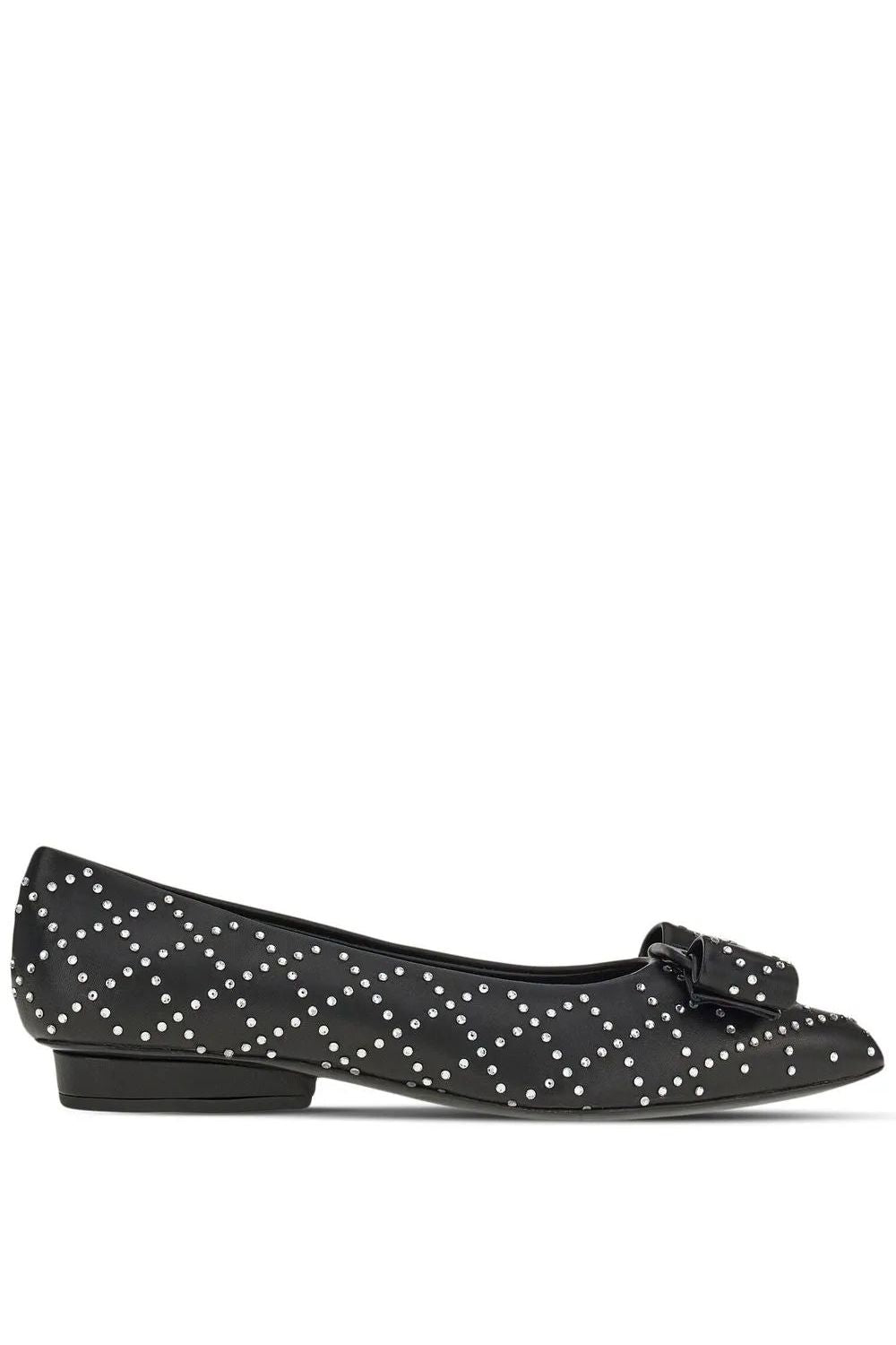 Ferragamo | Viva Rhinestone-Embellished Flat Pumps