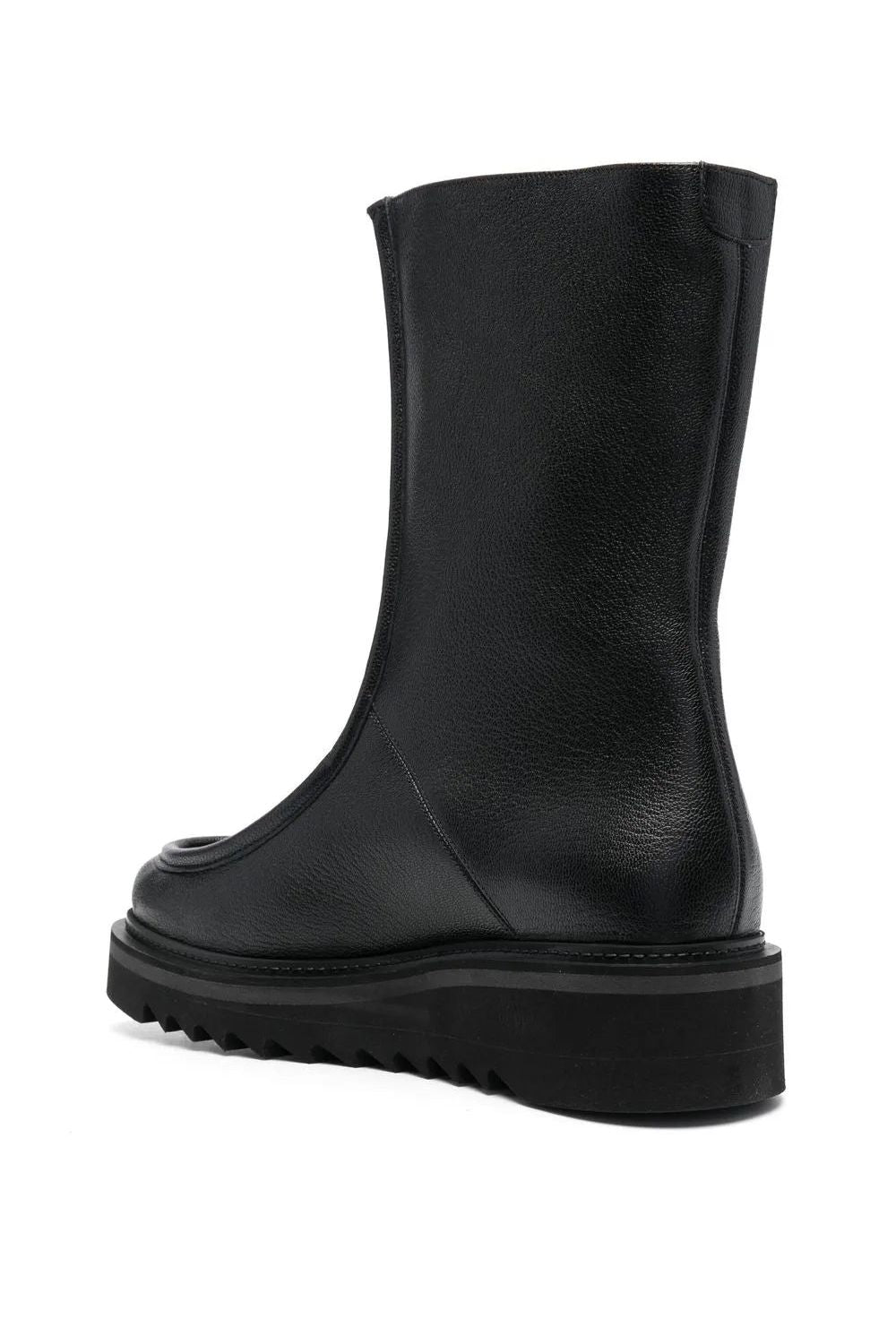 Ferragamo | 50Mm Zip-Front Leather Boots