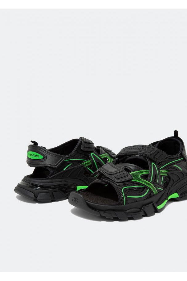 Balenciaga | Track Sandal 'black Fluo Green'
