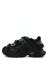 Balenciaga | Faux-Fur Track Sandals