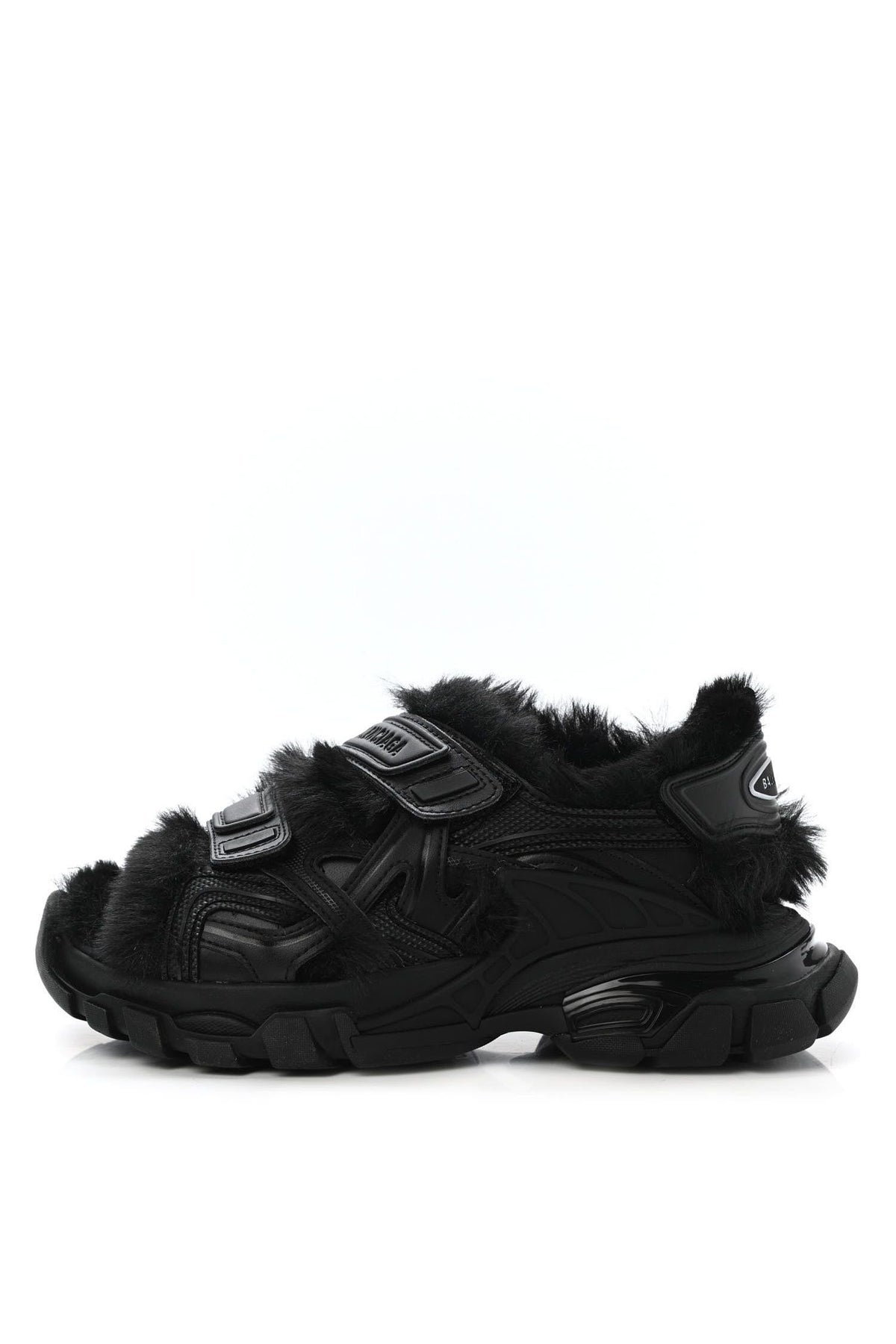 Balenciaga | Faux-Fur Track Sandals