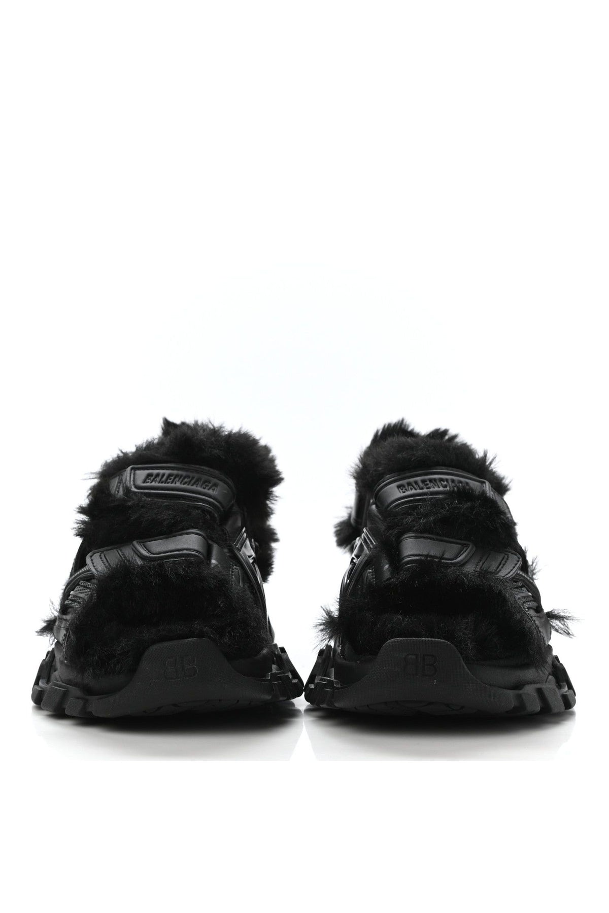 Balenciaga | Faux-Fur Track Sandals