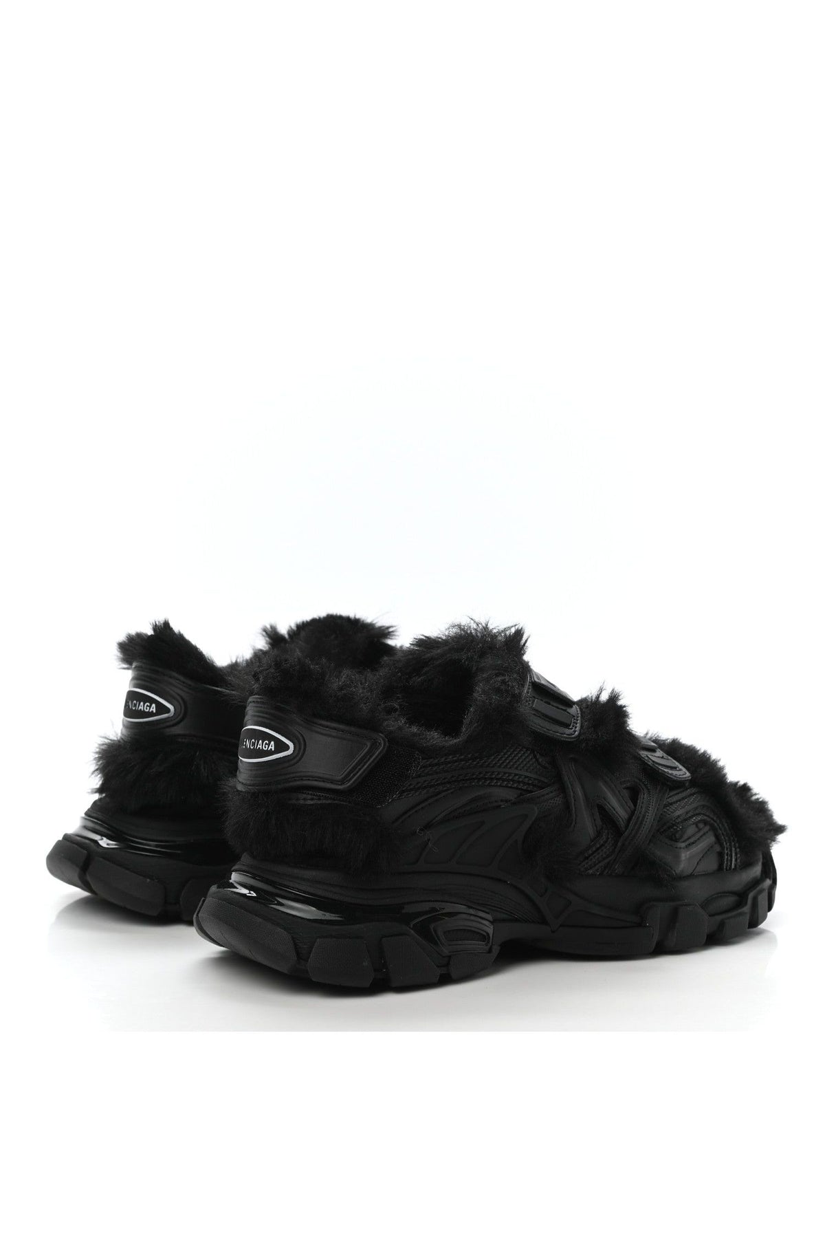 Balenciaga | Faux-Fur Track Sandals