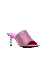 Givenchy |G Cube Mules Slim Heel 70Mm_Neon Pink