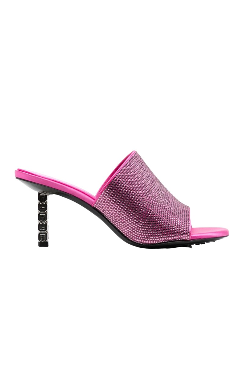Givenchy |G Cube Mules Slim Heel 70Mm_Neon Pink