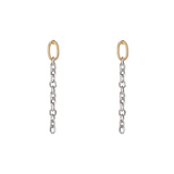 The Two Tone Chain Drop Earring | Two Tone