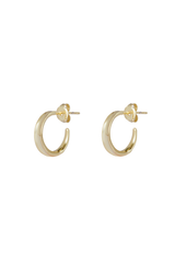 The Concave Mini Hoops | Gold