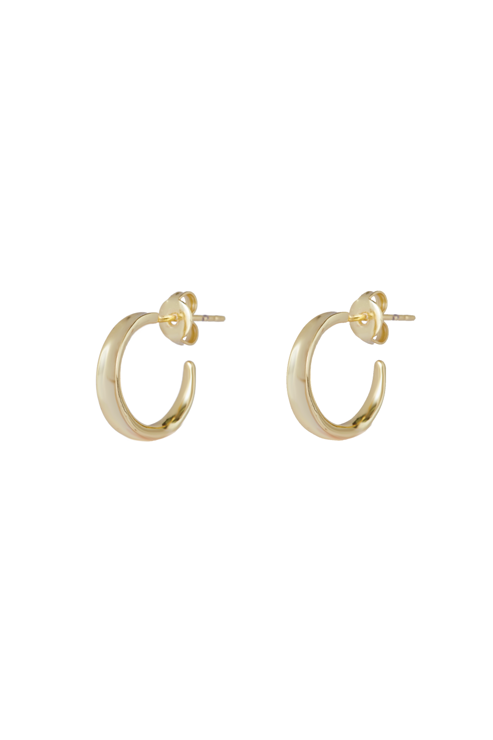 The Concave Mini Hoops | Gold