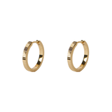 The Diamond Cut Hoop | Gold