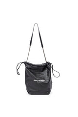 Small Teddy Drawstring Bucket Bag 
