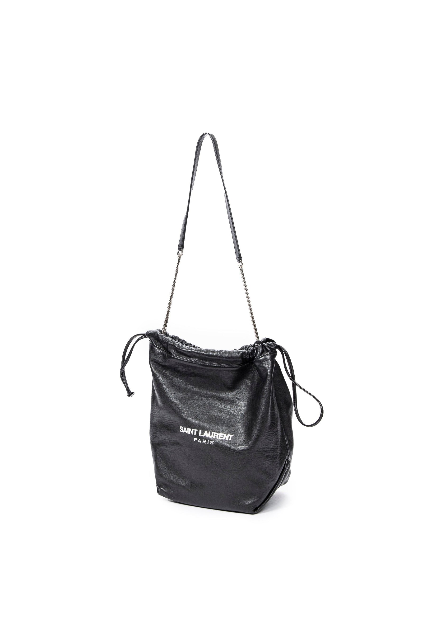 Small Teddy Drawstring Bucket Bag 