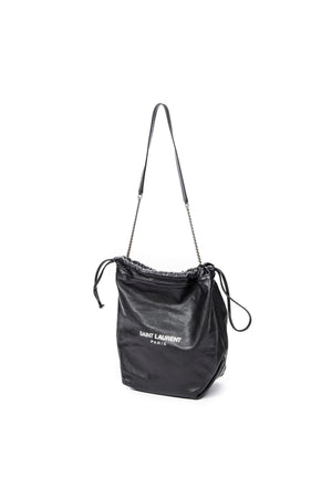 Small Teddy Drawstring Bucket Bag 