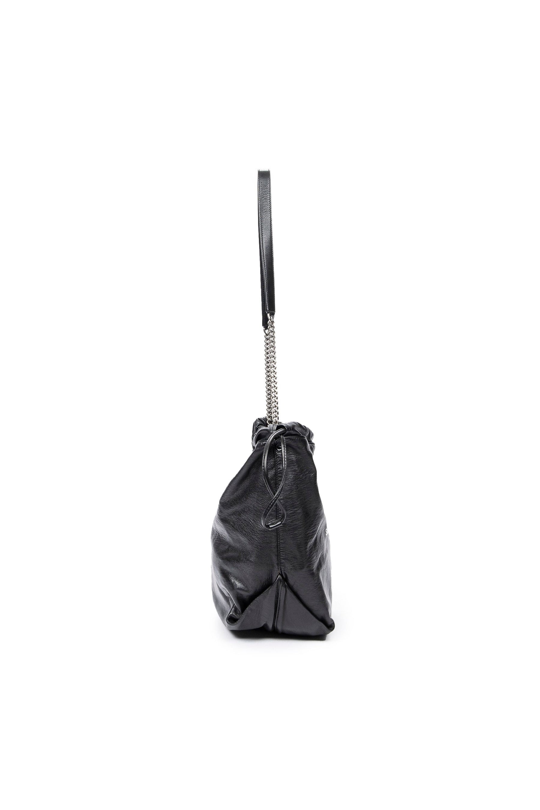 Small Teddy Drawstring Bucket Bag 