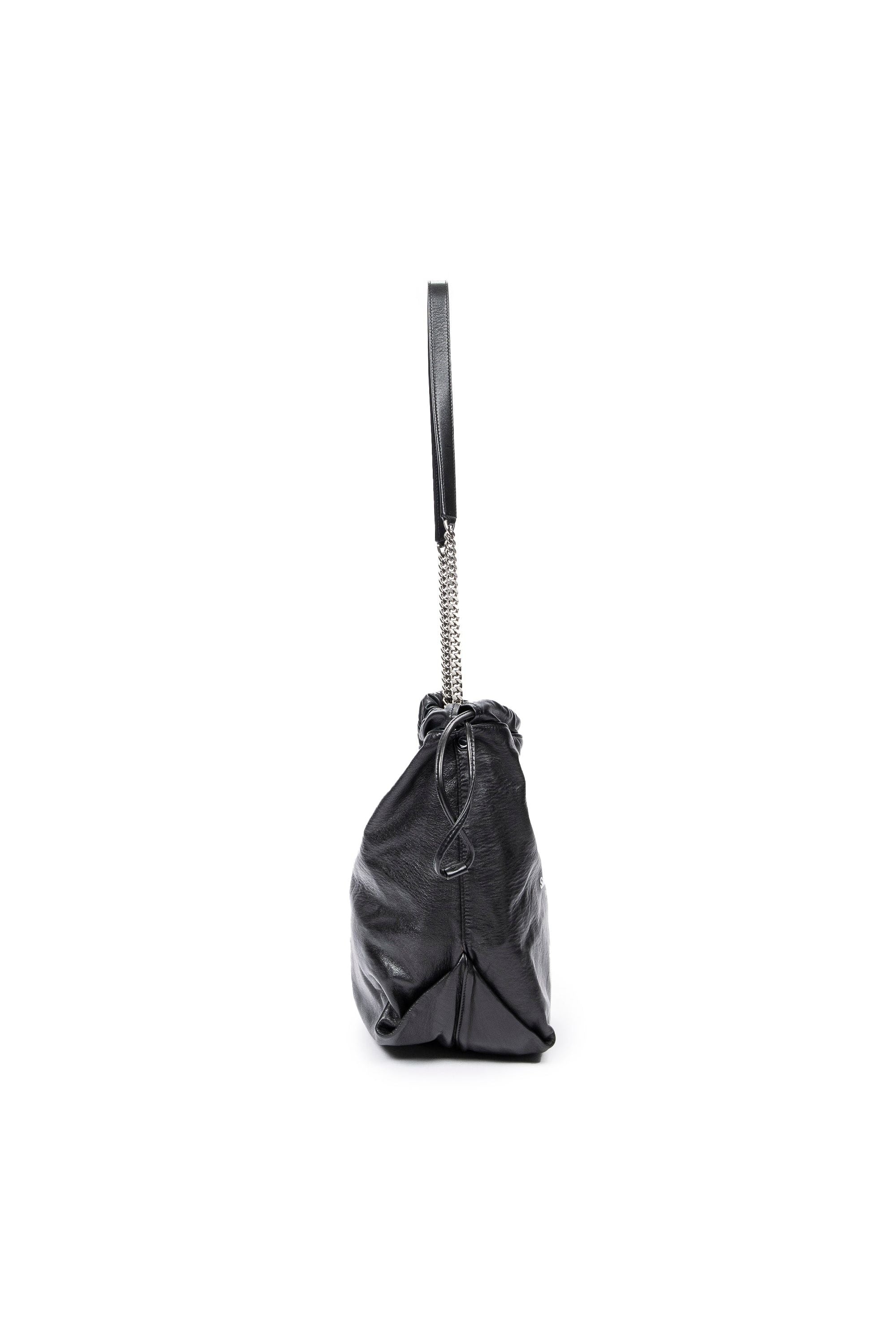 Small Teddy Drawstring Bucket Bag 