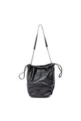 Small Teddy Drawstring Bucket Bag 
