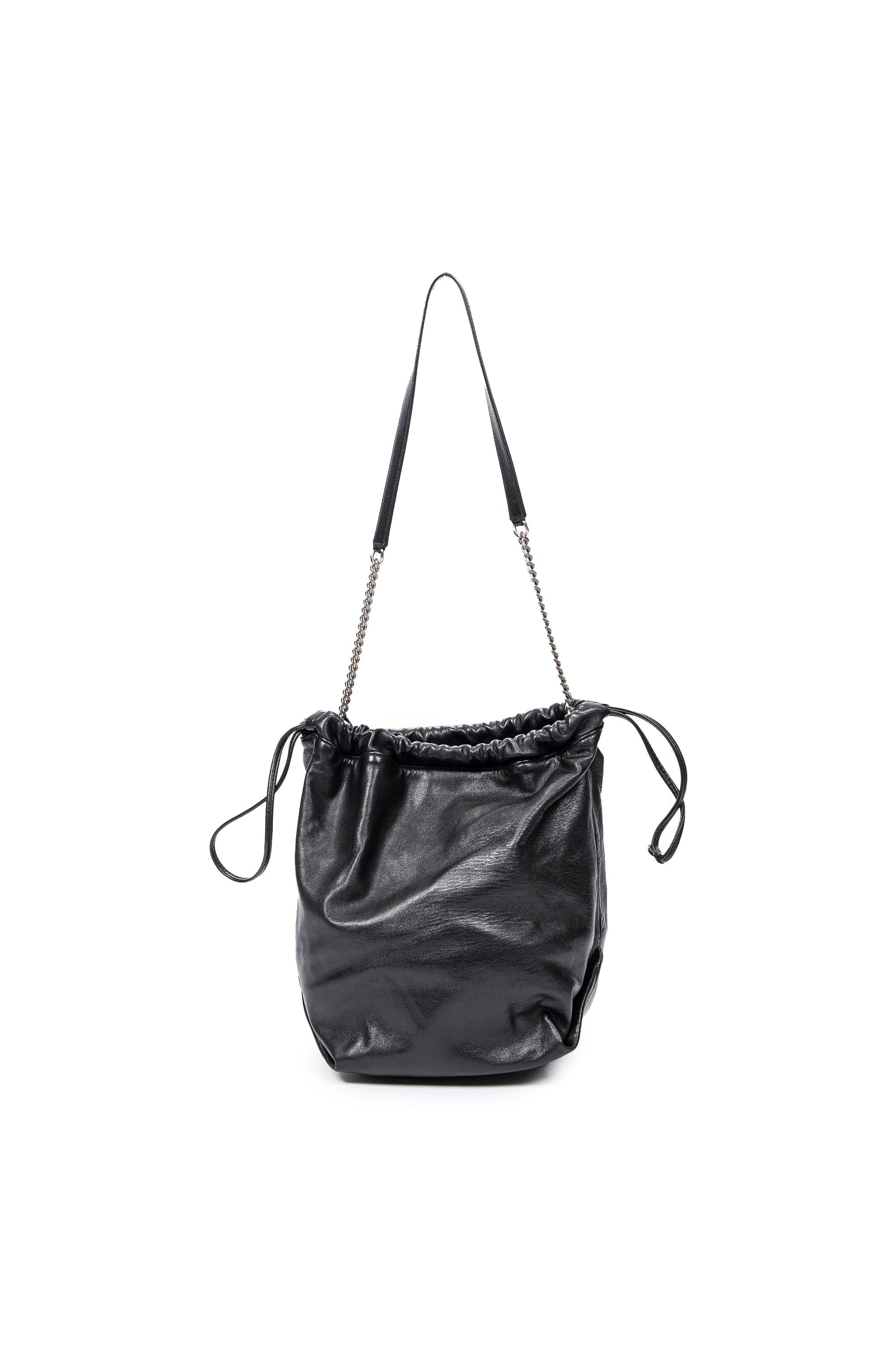 Small Teddy Drawstring Bucket Bag 