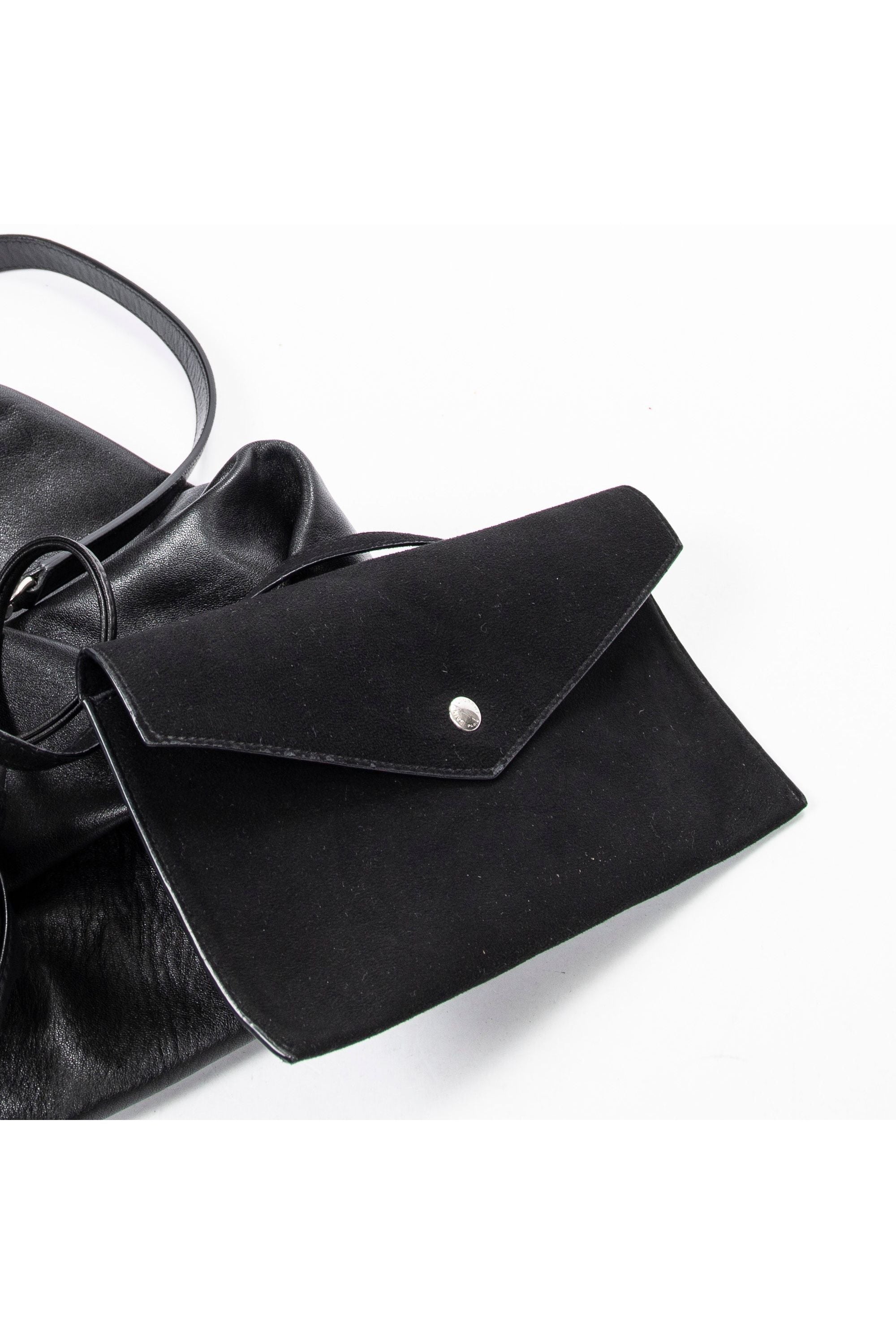Small Teddy Drawstring Bucket Bag 