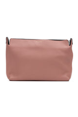 Large Bicolor Zip Clutch 