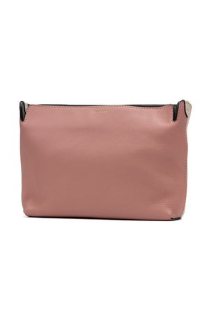 Large Bicolor Zip Clutch 