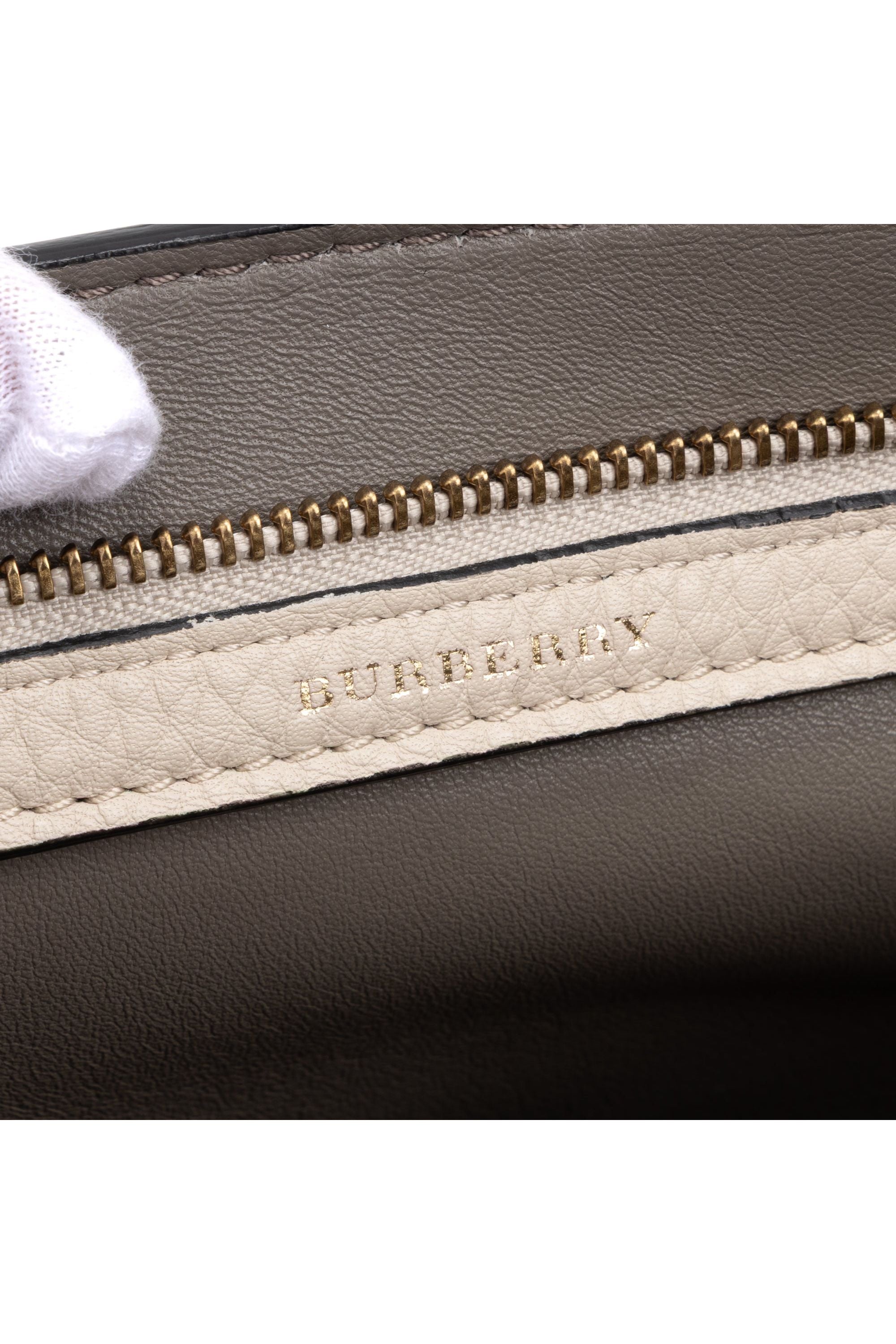 Large Bicolor Zip Clutch 