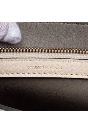 Large Bicolor Zip Clutch 