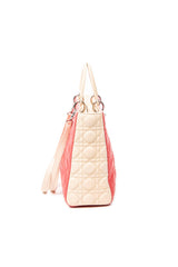 Large Bicolor Lady Dior Zip 
