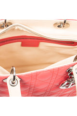 Large Bicolor Lady Dior Zip 