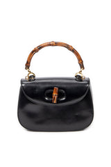 Vintage Small Bamboo Top Handle Flap 