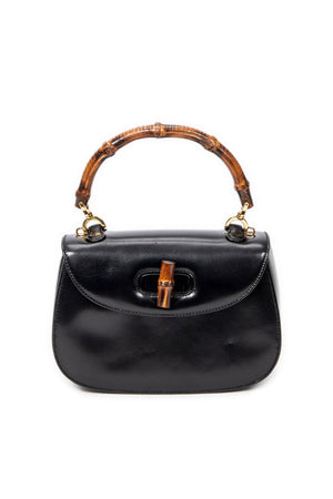 Vintage Small Bamboo Top Handle Flap 