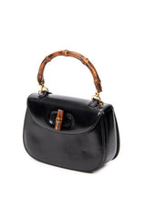 Vintage Small Bamboo Top Handle Flap 