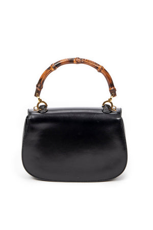 Vintage Small Bamboo Top Handle Flap 