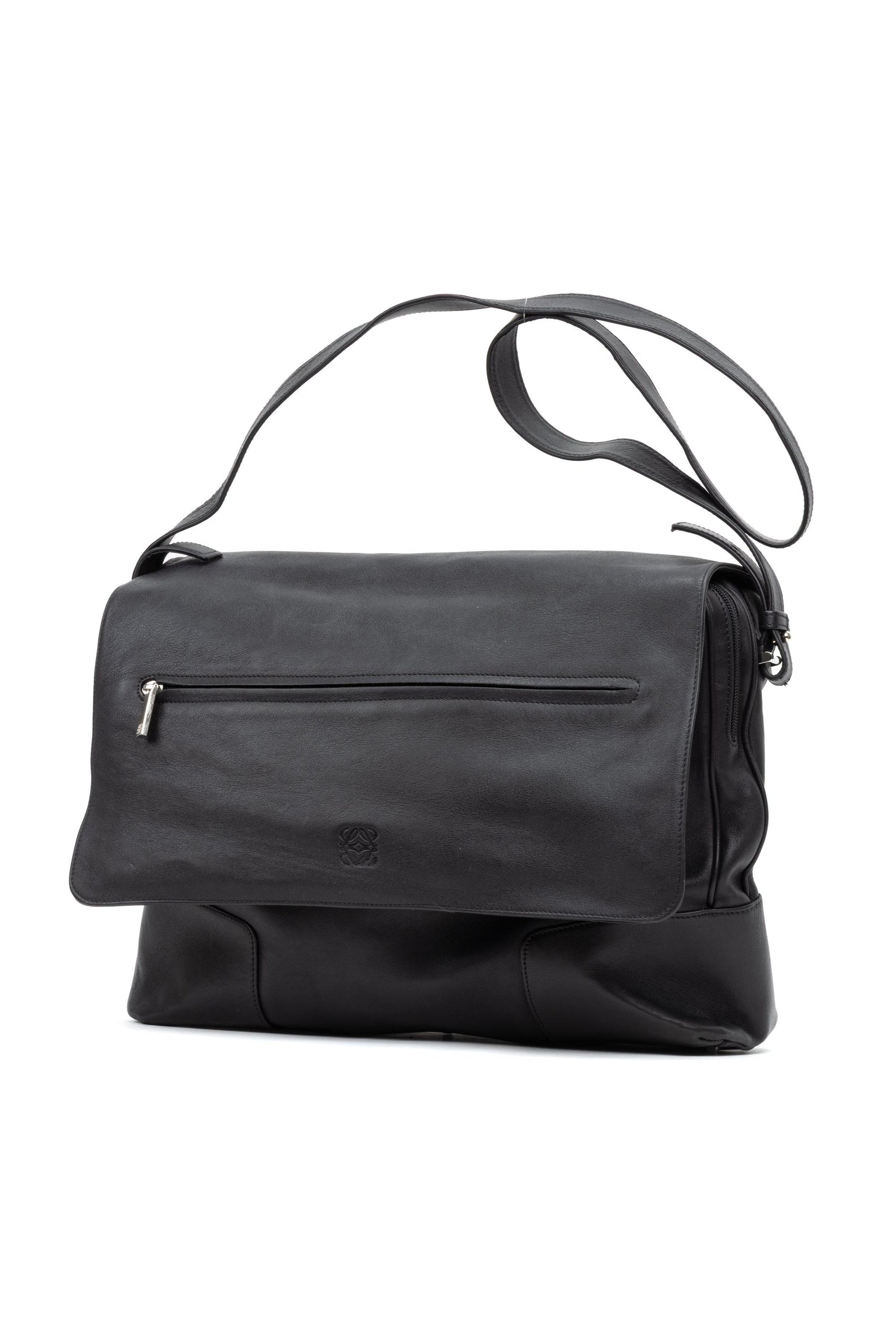 Front Zip Messenger Bag 