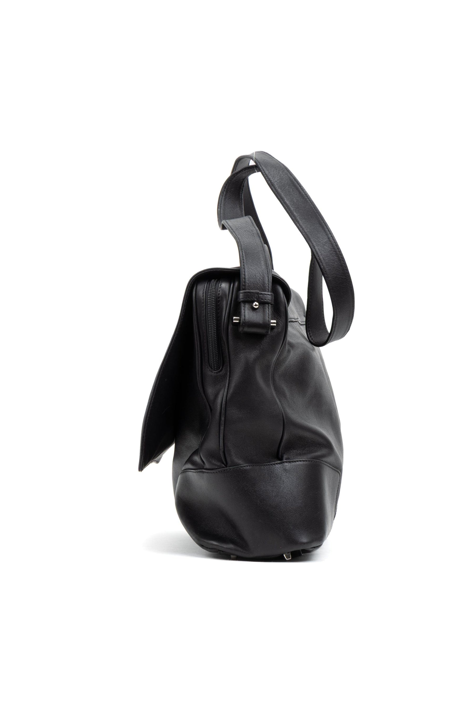 Front Zip Messenger Bag 