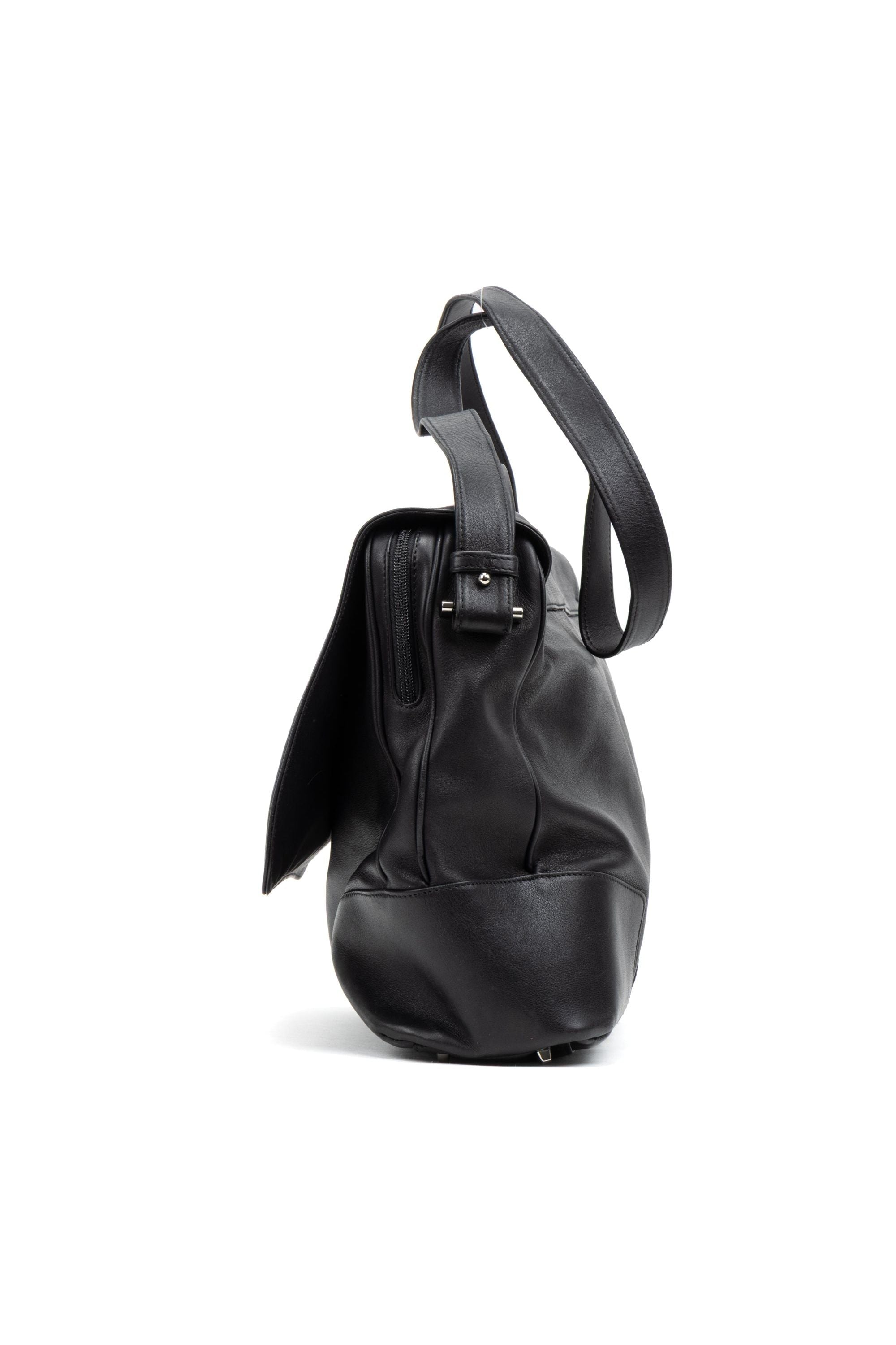 Front Zip Messenger Bag 