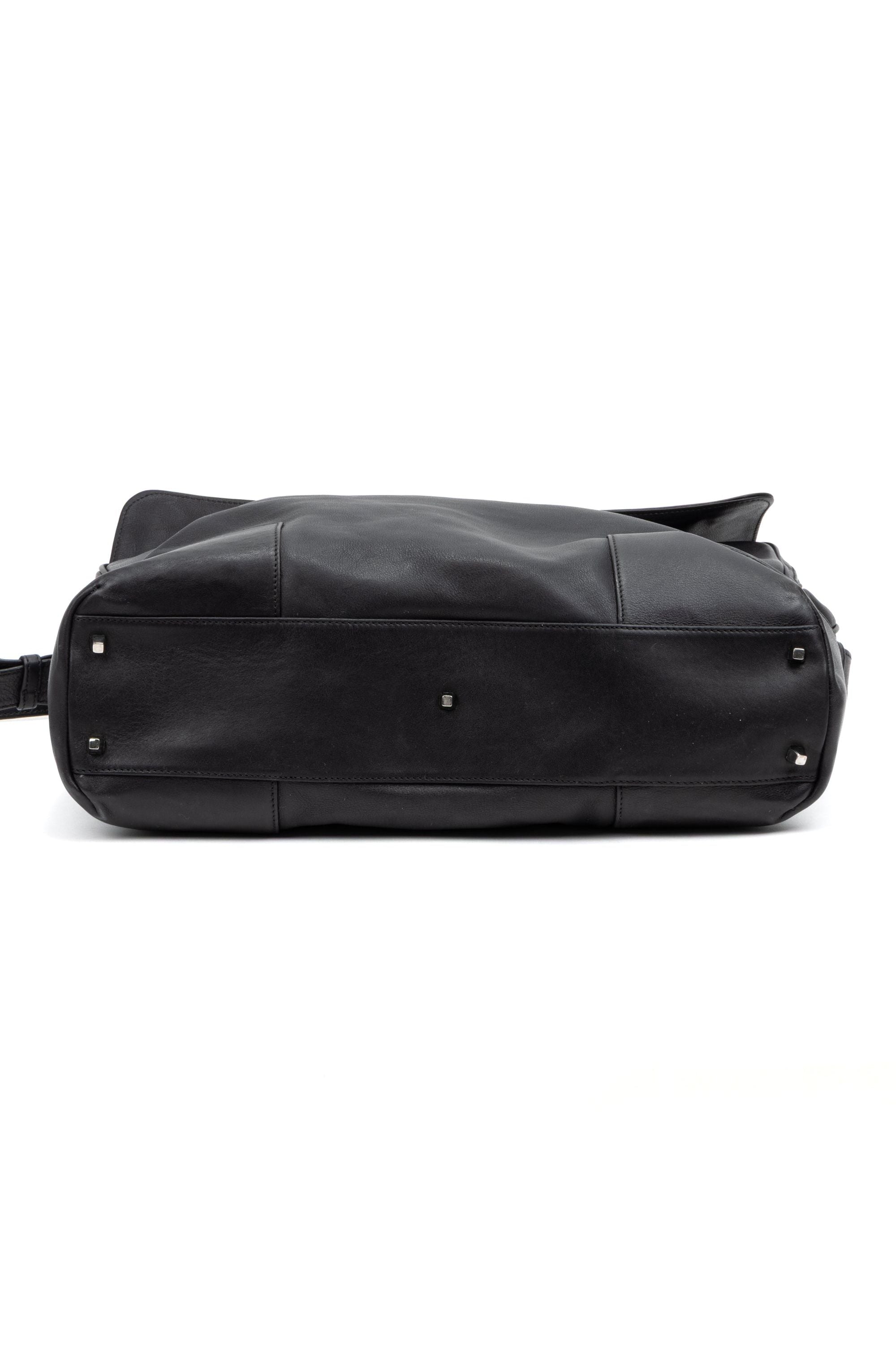 Front Zip Messenger Bag 