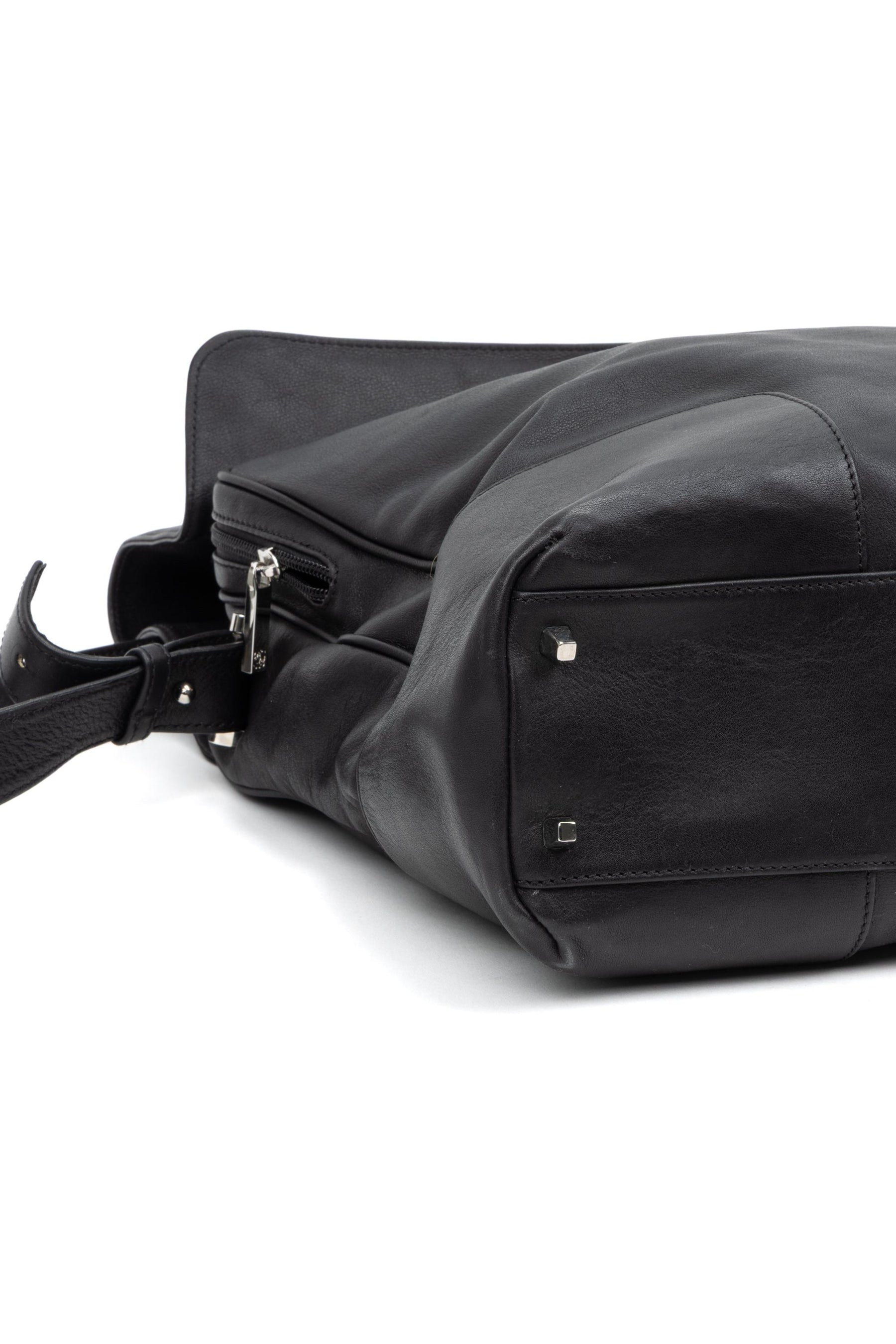 Front Zip Messenger Bag 