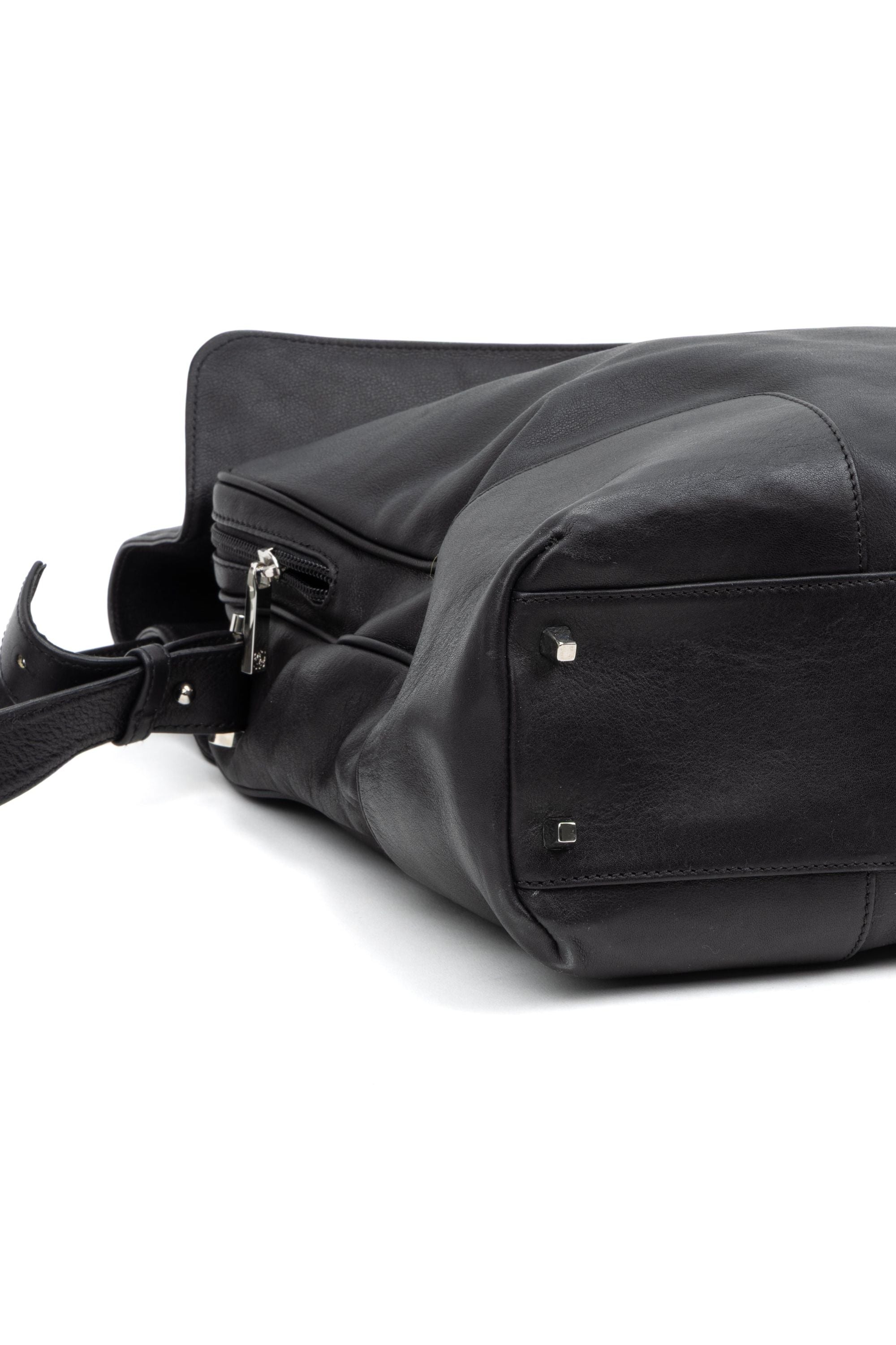 Front Zip Messenger Bag 