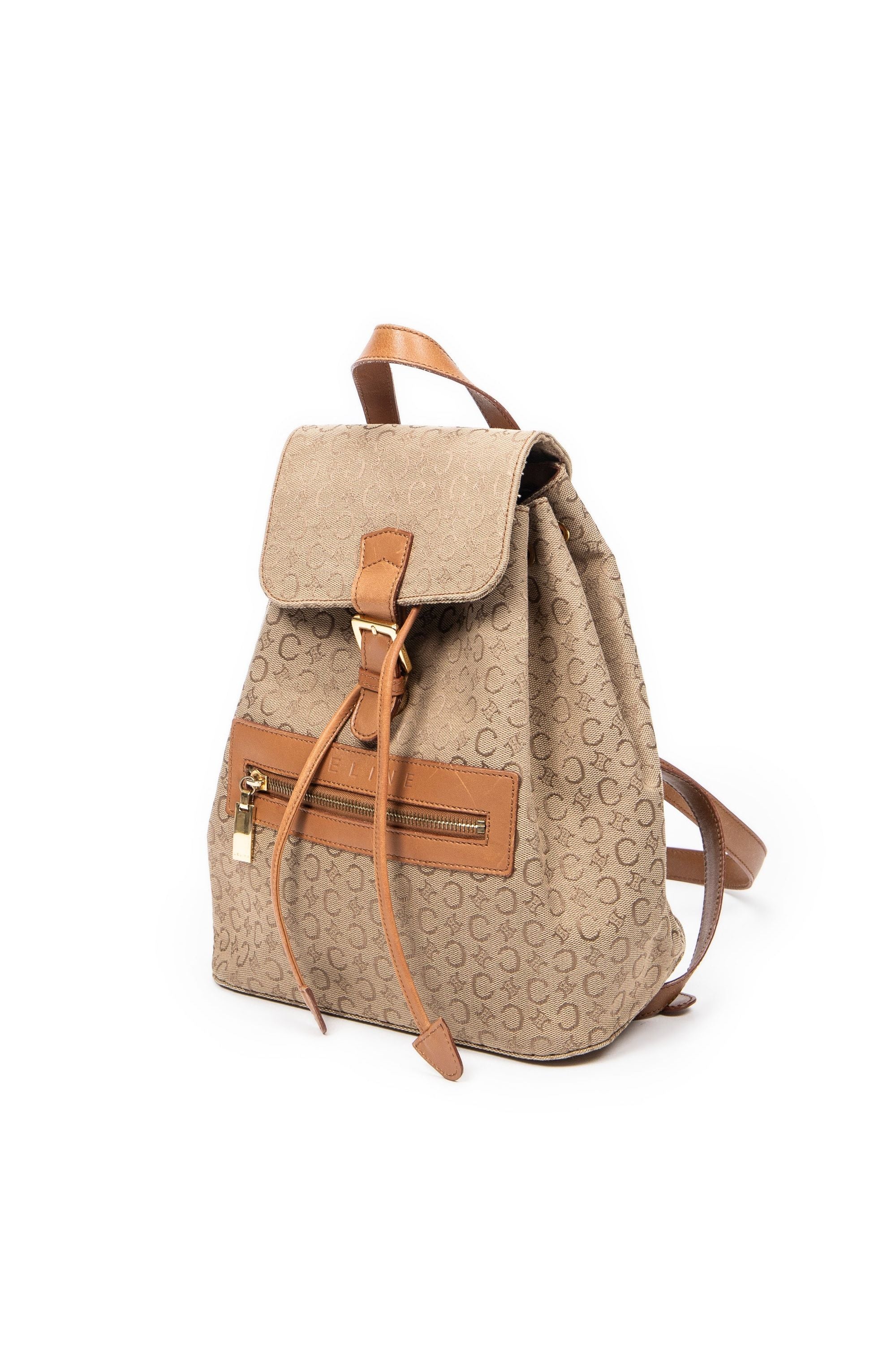 Front Zip Drawstring Backpack 