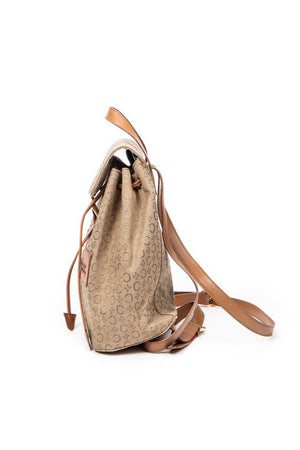 Front Zip Drawstring Backpack 