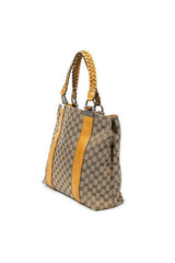 Vertical Bamboo Bar Shopper Tote 