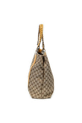 Vertical Bamboo Bar Shopper Tote 