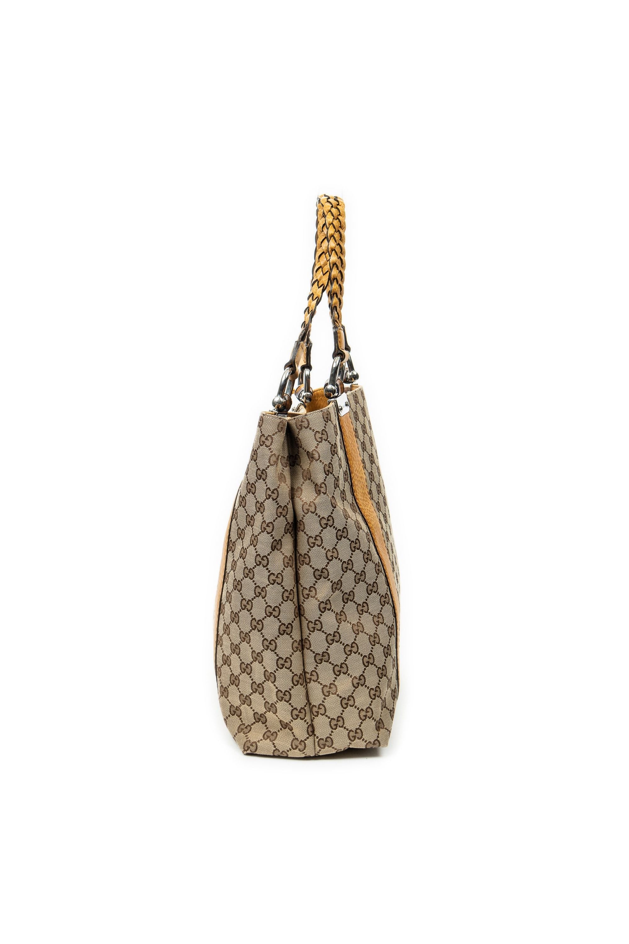 Vertical Bamboo Bar Shopper Tote 