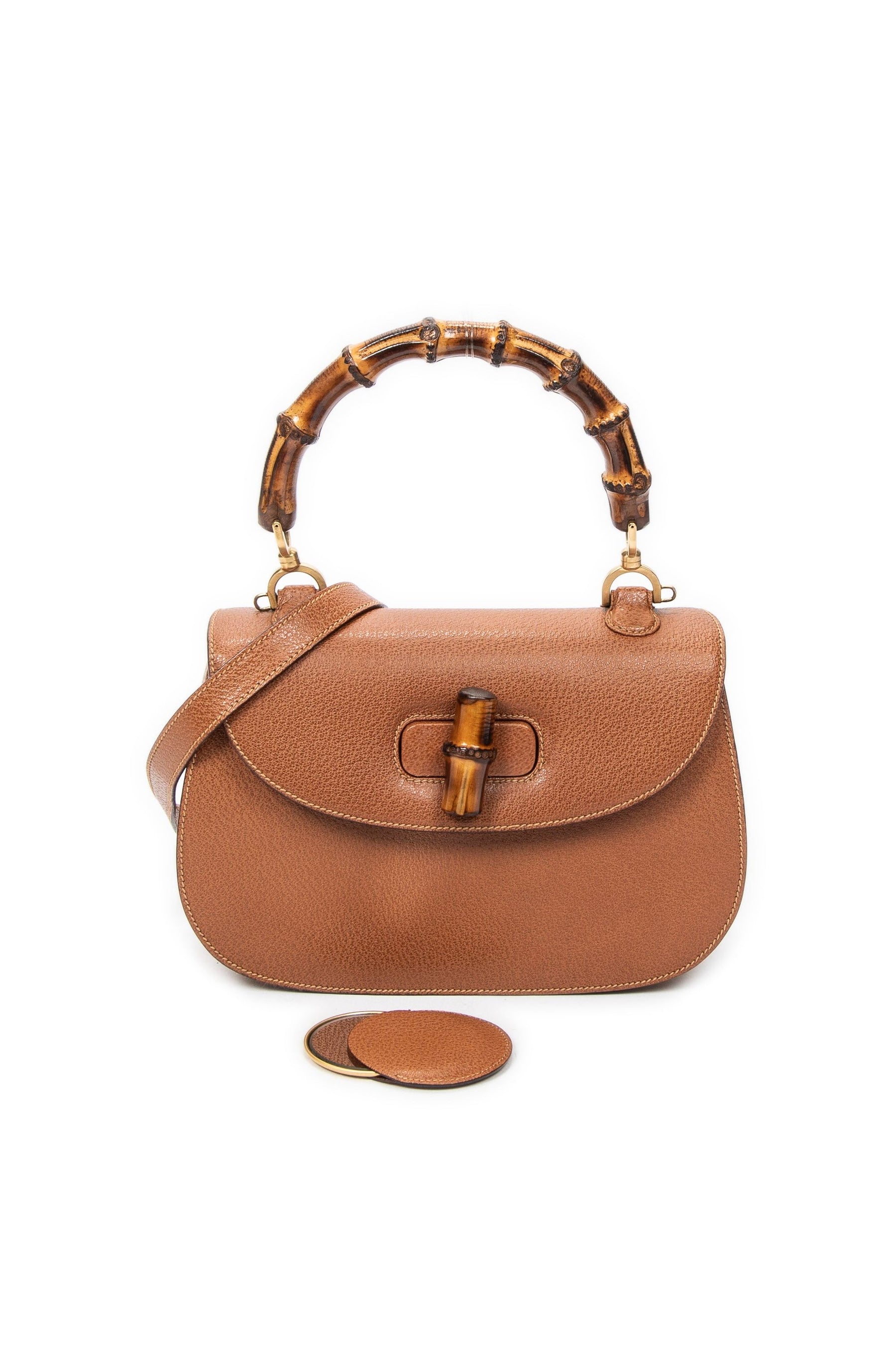 Medium Bamboo Top Handle Flap 