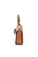 Medium Bamboo Top Handle Flap 