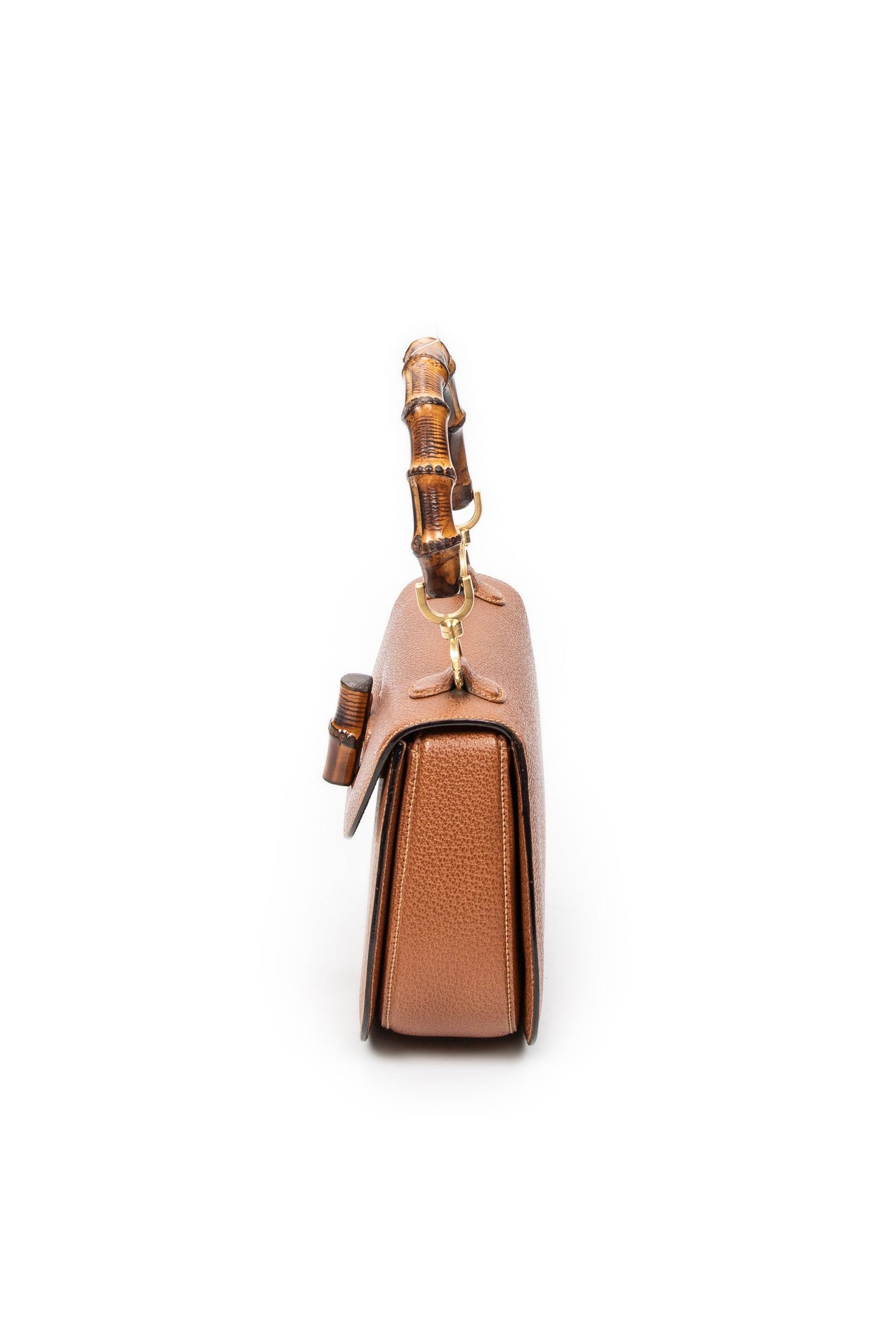Medium Bamboo Top Handle Flap 