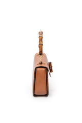 Medium Bamboo Top Handle Flap 
