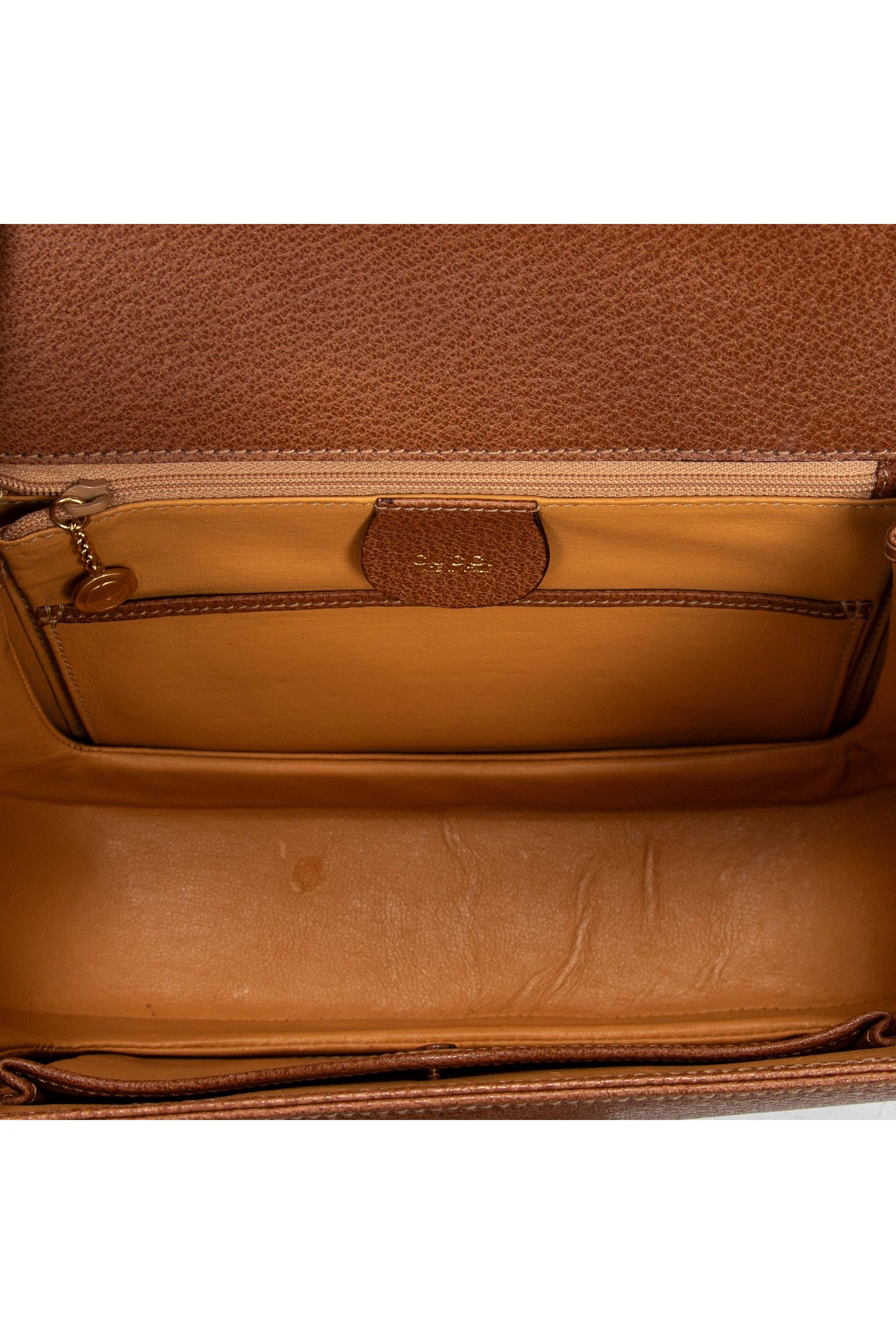 Medium Bamboo Top Handle Flap 