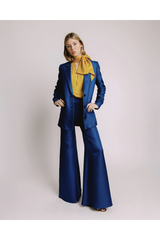 Patty Blue Jacquard Pants