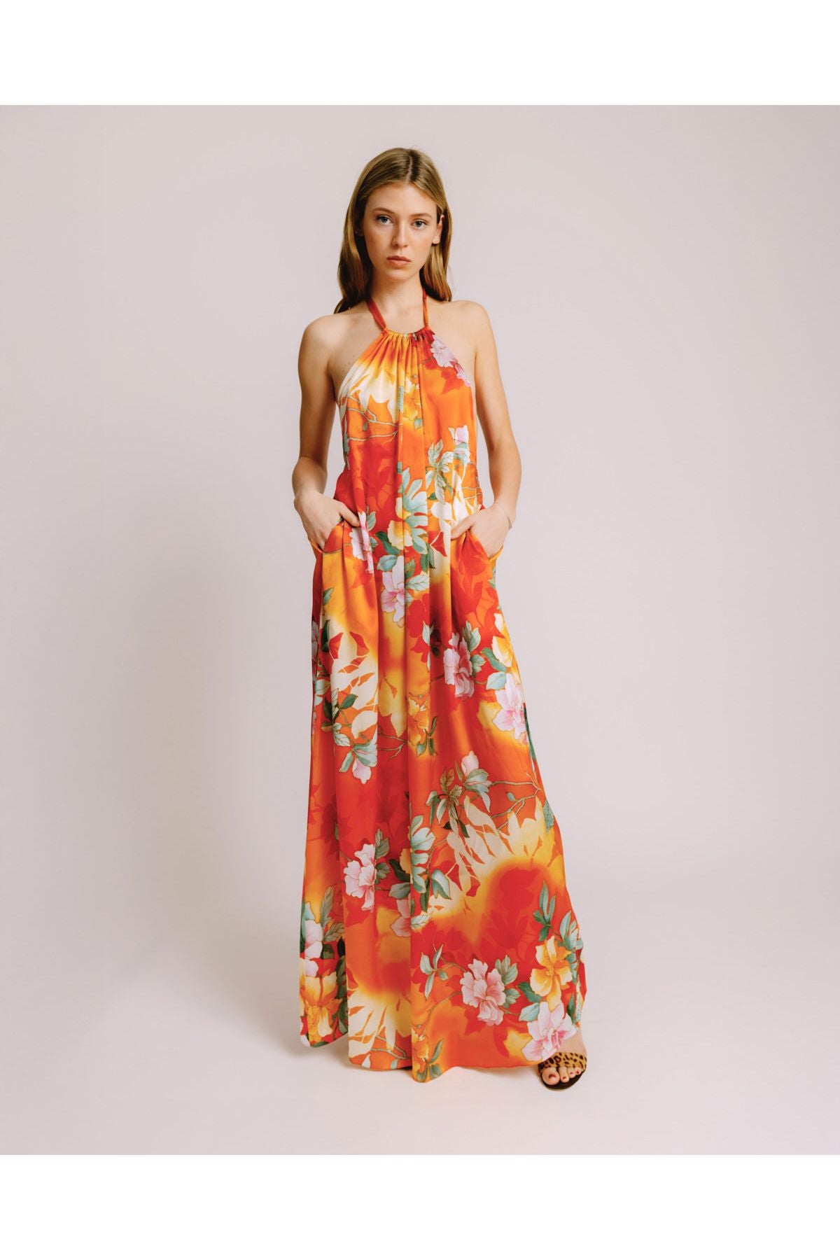 Eden Dress Orange Garden One S