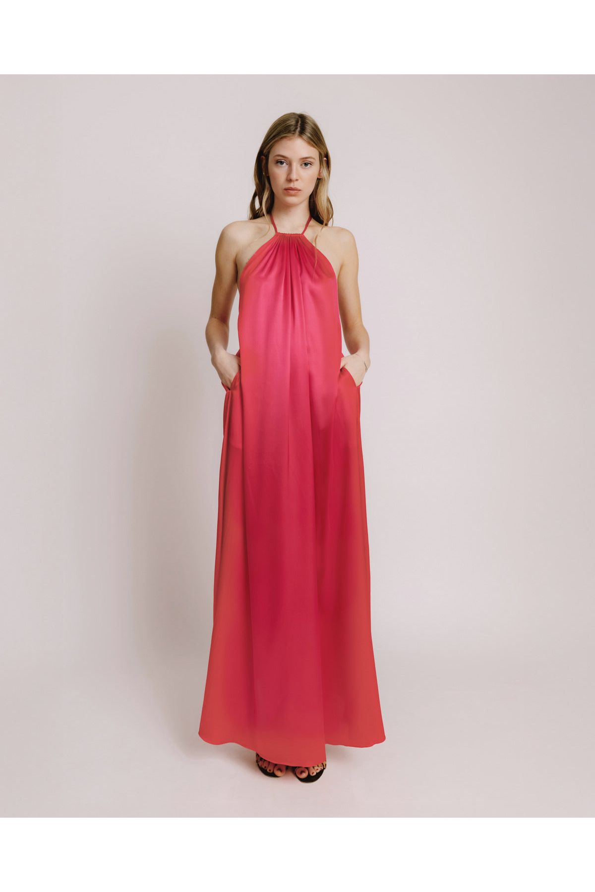 Eden Dress Solid Fraise One S